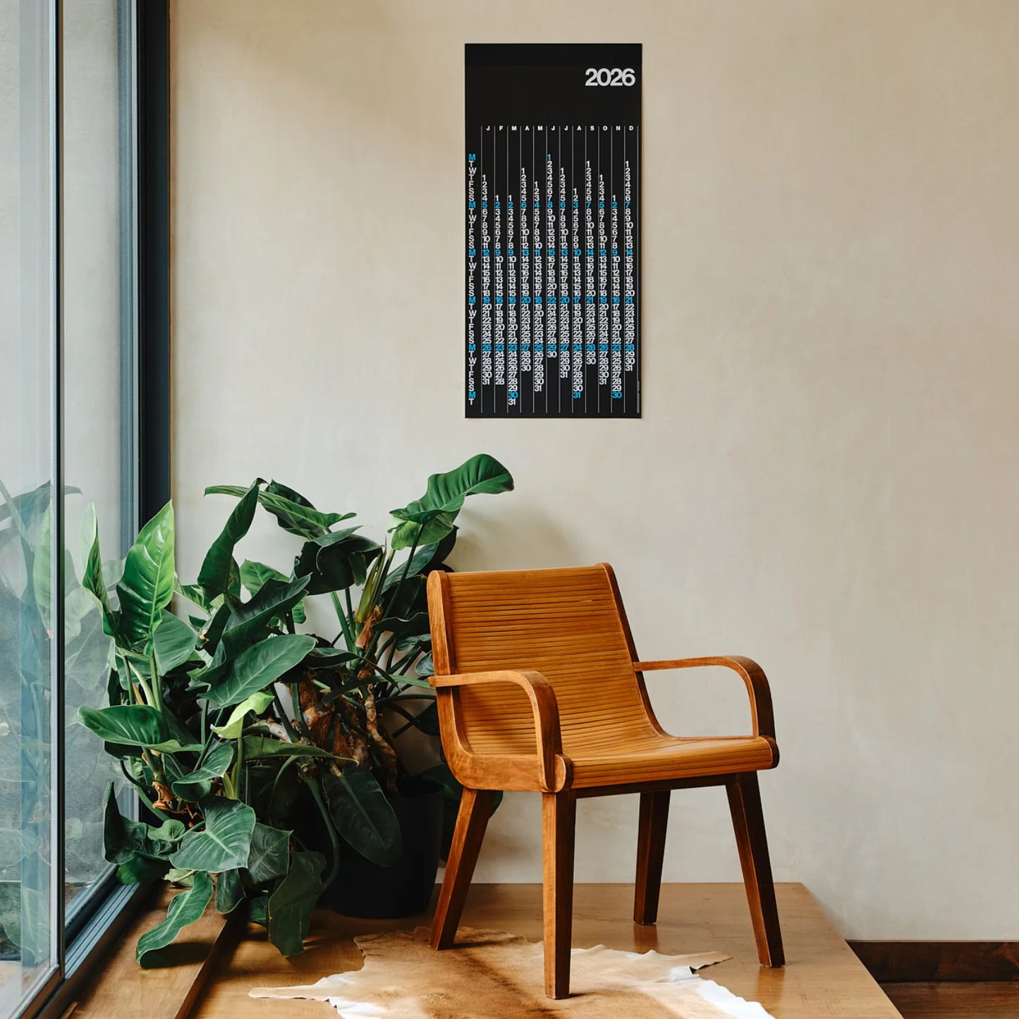 Stendig Black V Calendar 2026