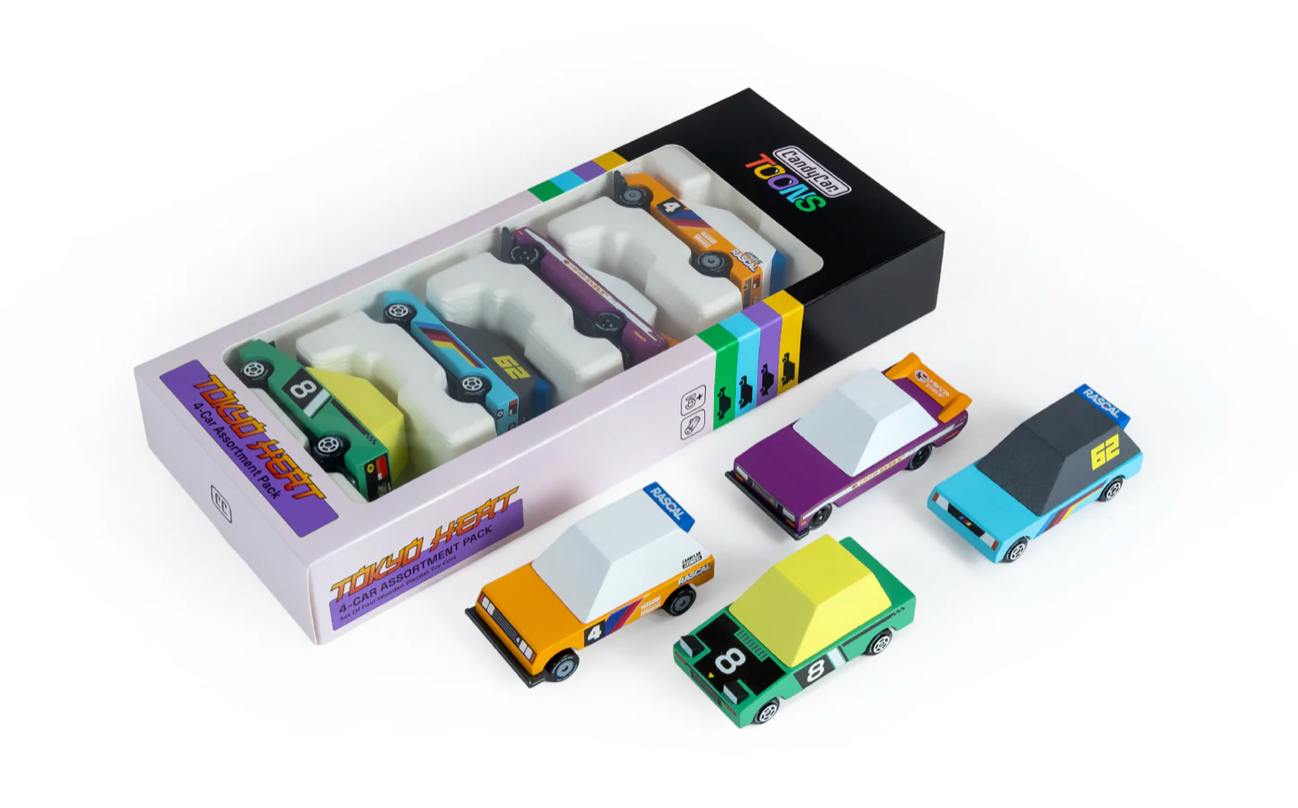 Candylab Tokyo Heat 4-Pack TOONS Diecast Race Cars