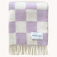 Maison Deux - Checkerboard Blanket Lilac and White