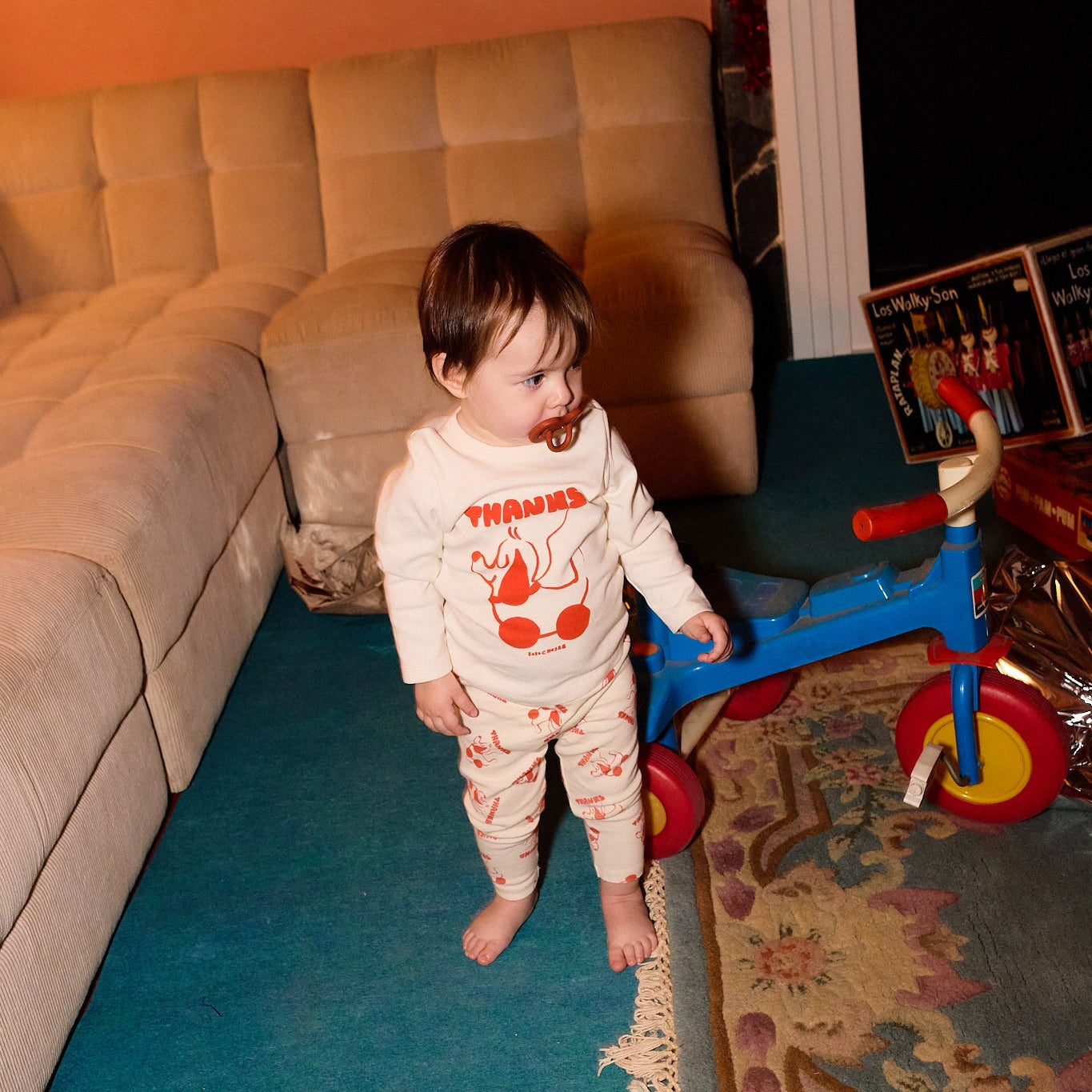 Bobo Choses Baby FUN Collection Rolling Dog T-Shirt