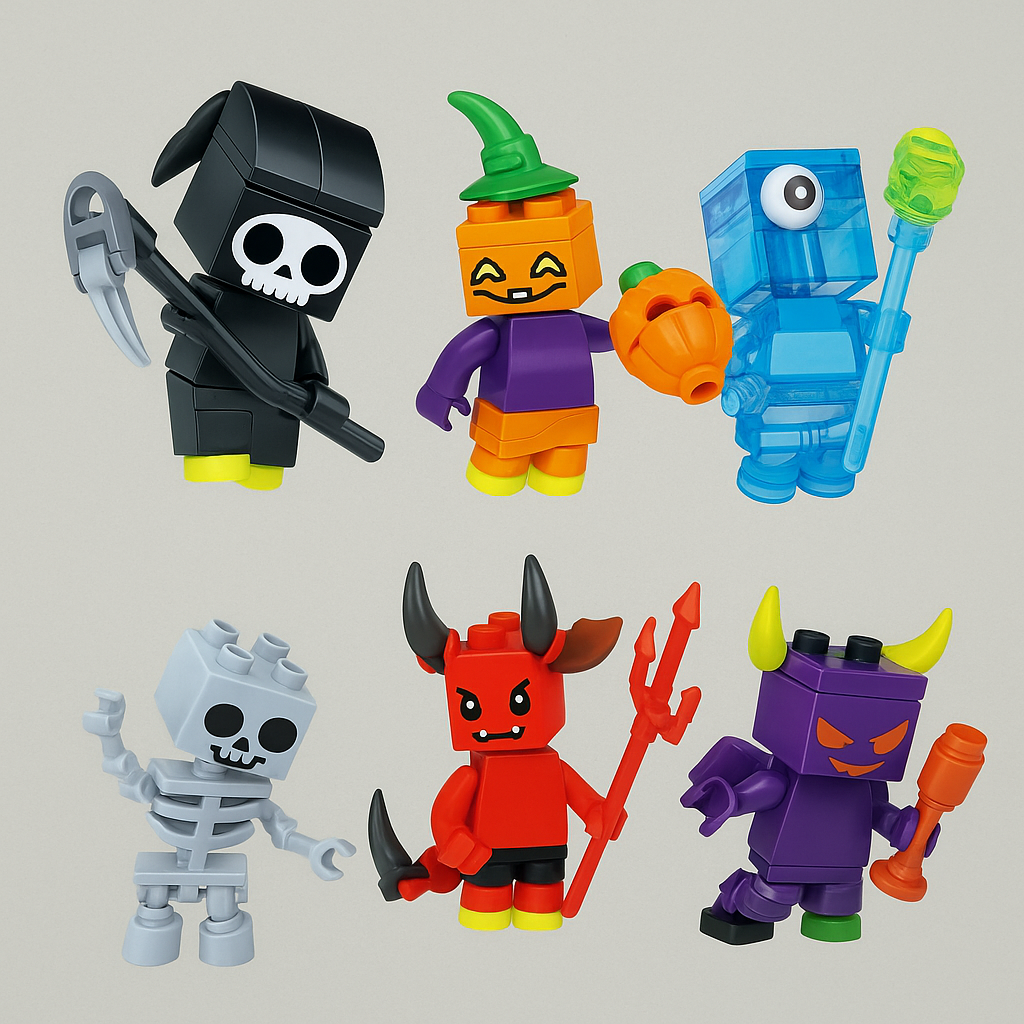 Halloween Glow Brick Figure