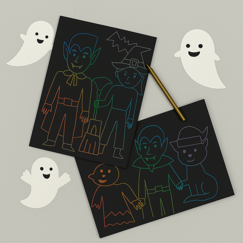 Halloween Scratch Art Set