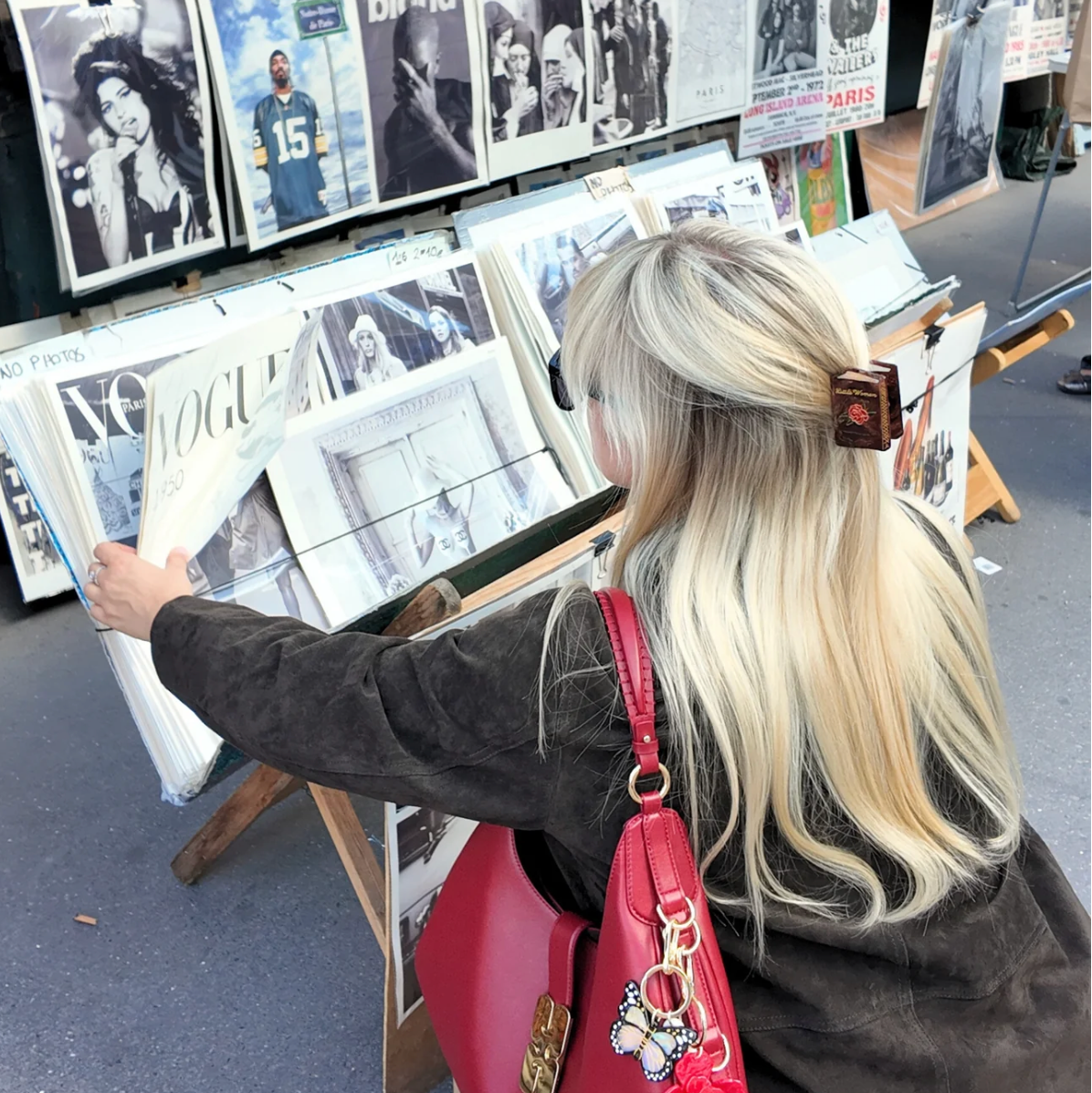 Hand-Painted Little Women Mini Book Claw Hair Clip