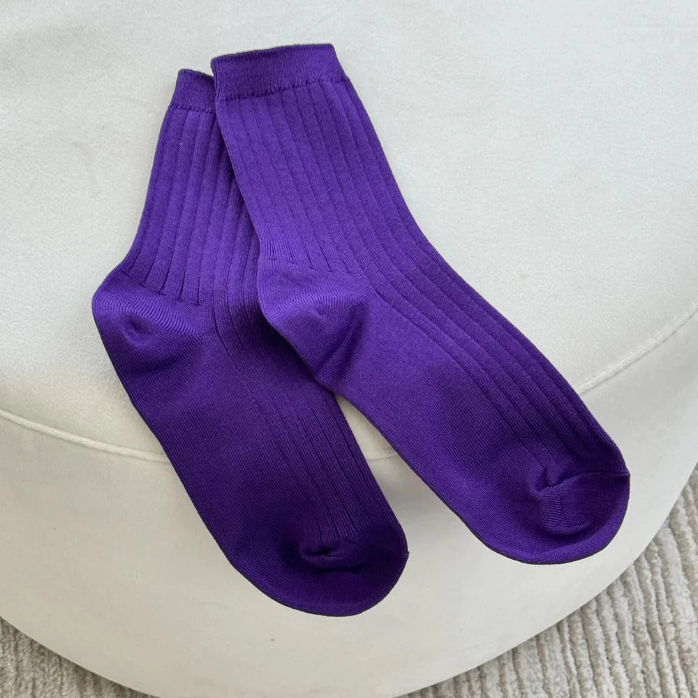 Le Bon Shoppe Eggplant Her Socks