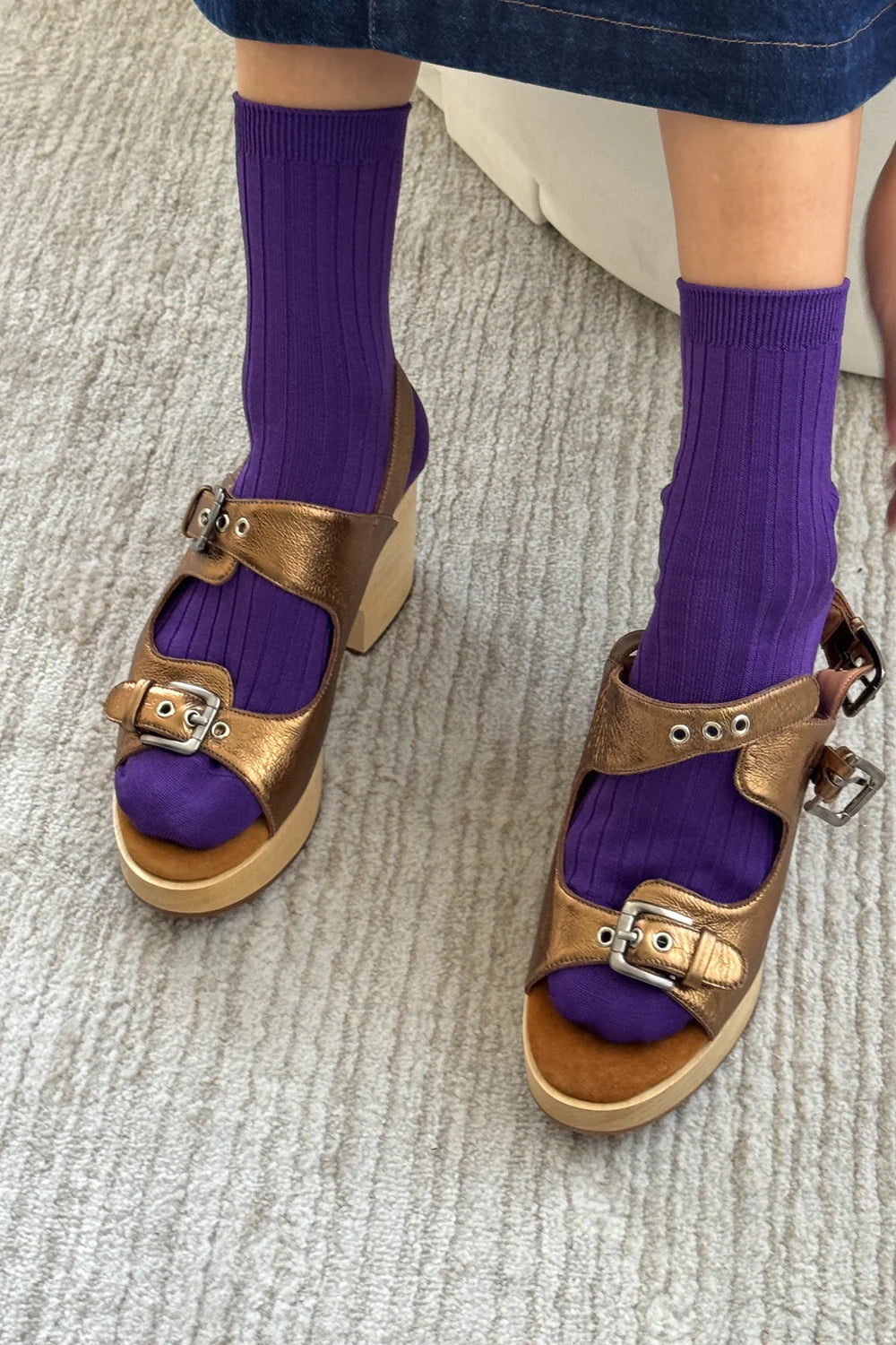 Le Bon Shoppe Eggplant Her Socks