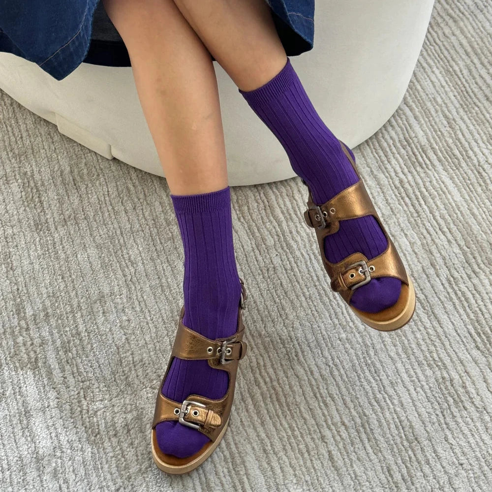 Le Bon Shoppe Eggplant Her Socks