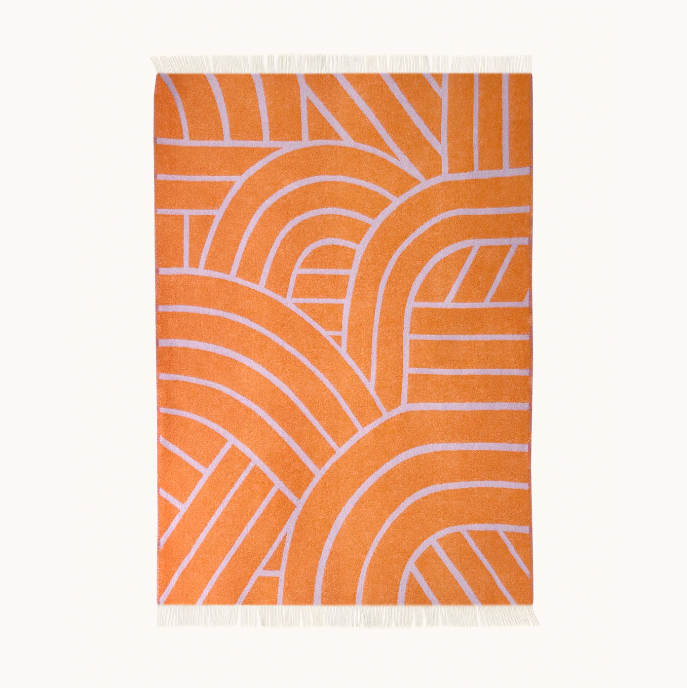 Lilac Orange Lines Blanket