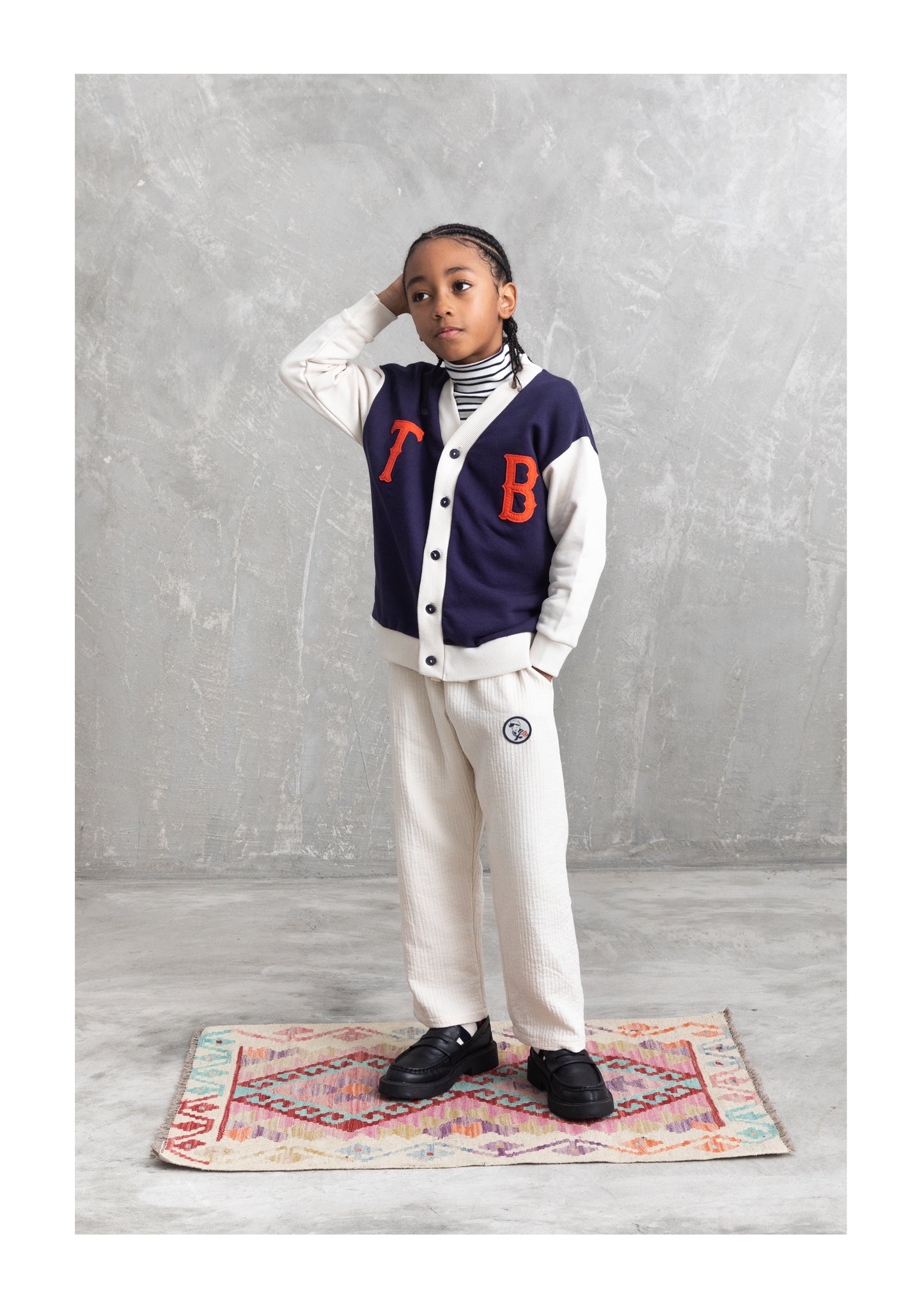 Tom & Boy Navy TB Varsity Cardigan