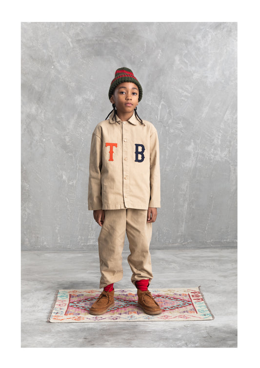 Tom & Boy Beige TB Logo Work Shirt
