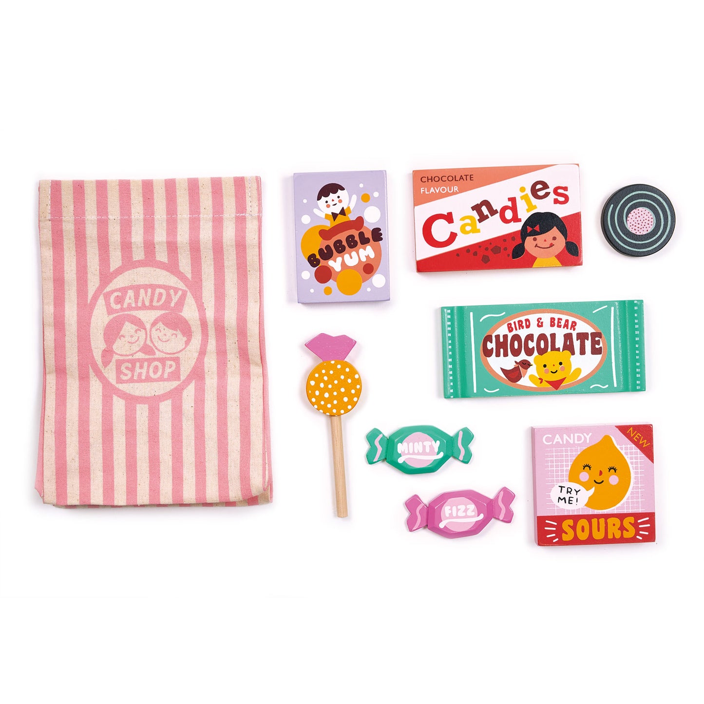 Wooden Candy Set