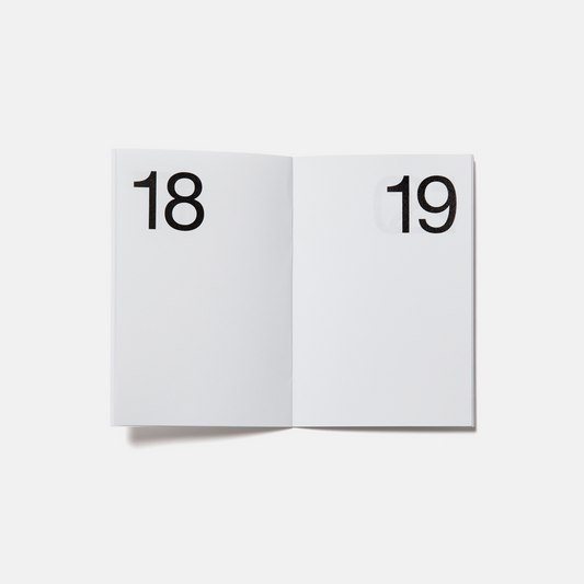 Calendar pages showing dates 18 and 19 on a white background