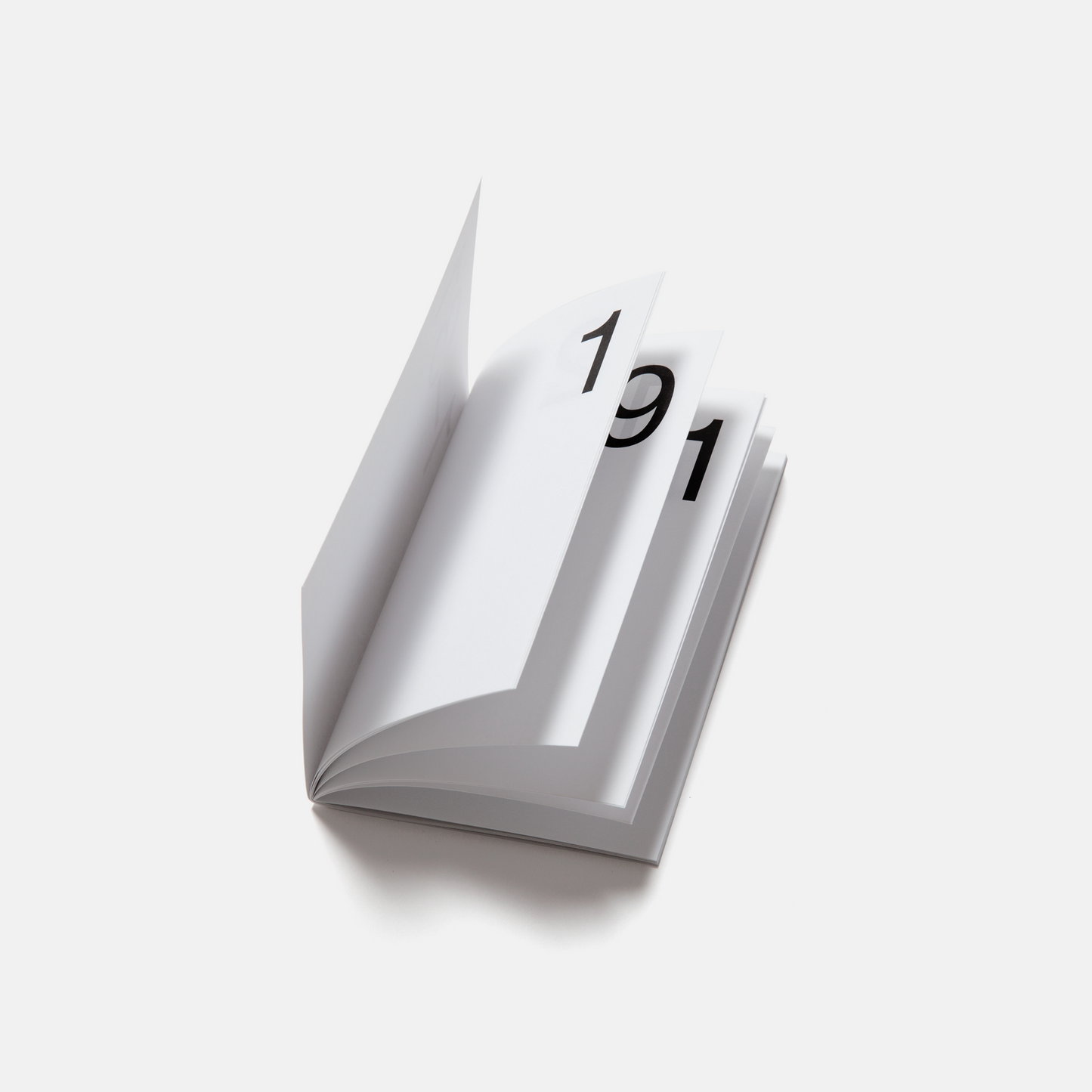 Folded paper with the number '191' on a white background