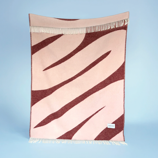 Pink Bordo Swirl Blanket