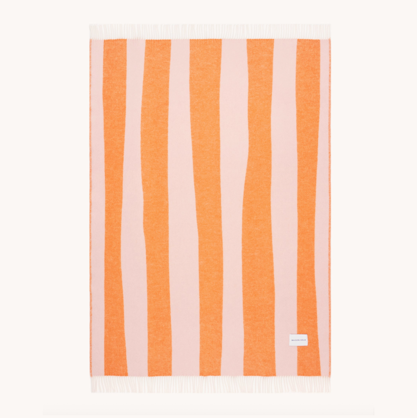 Pink Carrot Rough Stripe Blanket