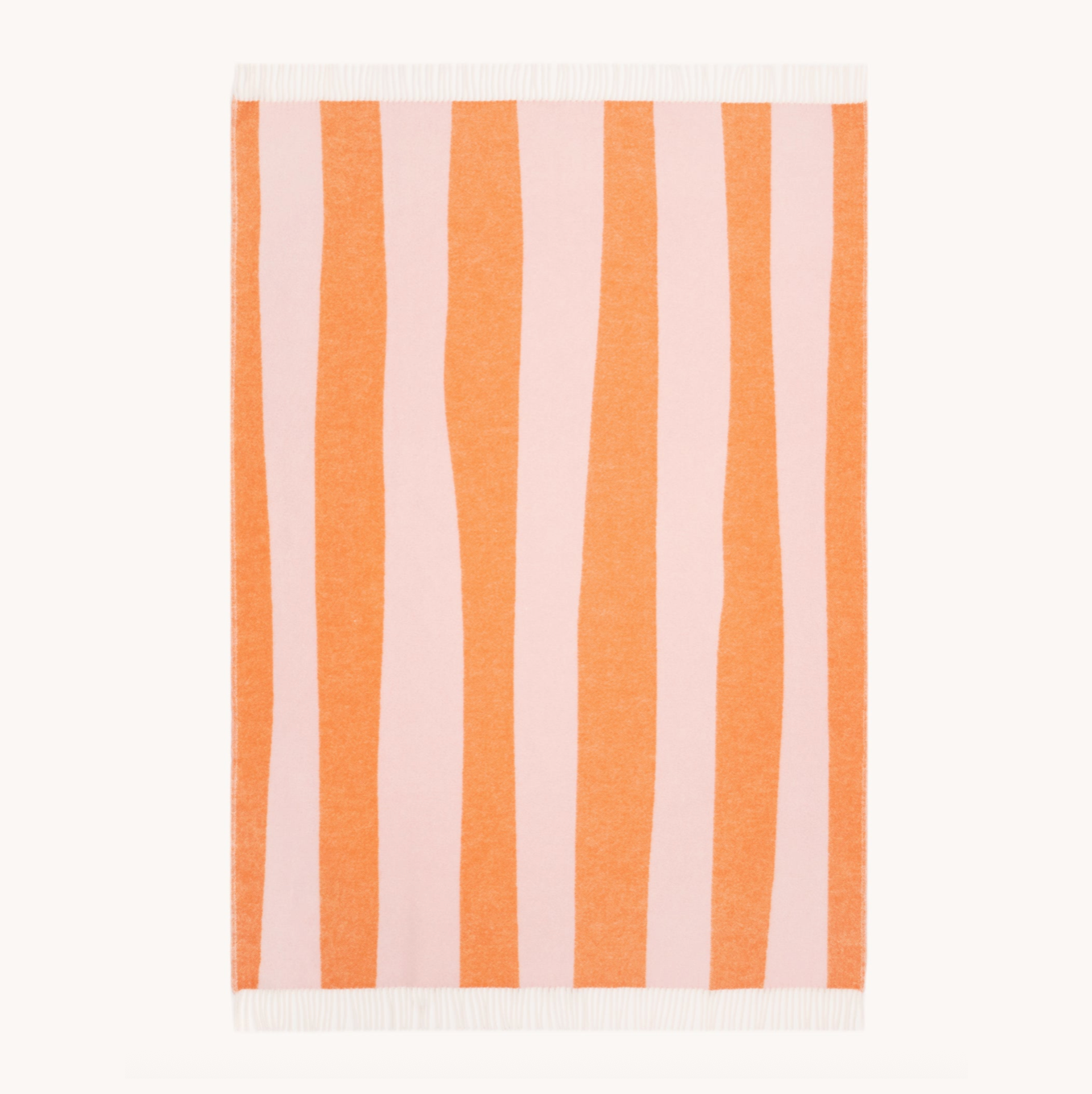 Pink Carrot Rough Stripe Blanket