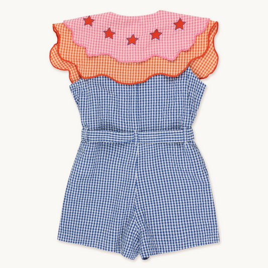 tinycottons Stars Vichy Jumpsuit