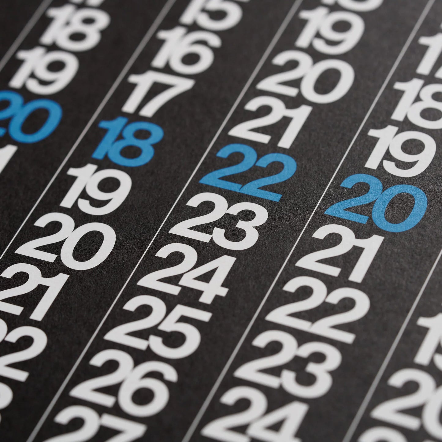 Stendig Black V Calendar 2026