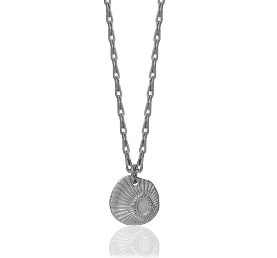 Silver on sale penny necklace