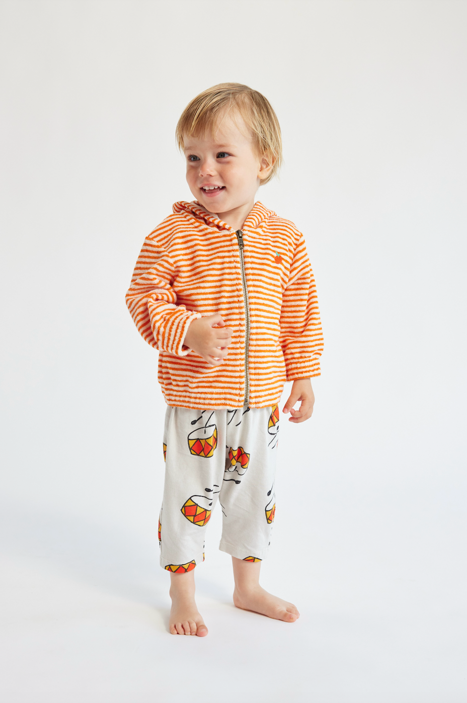 Bobo Choses Play The Drum all over Jersey Baby Pants