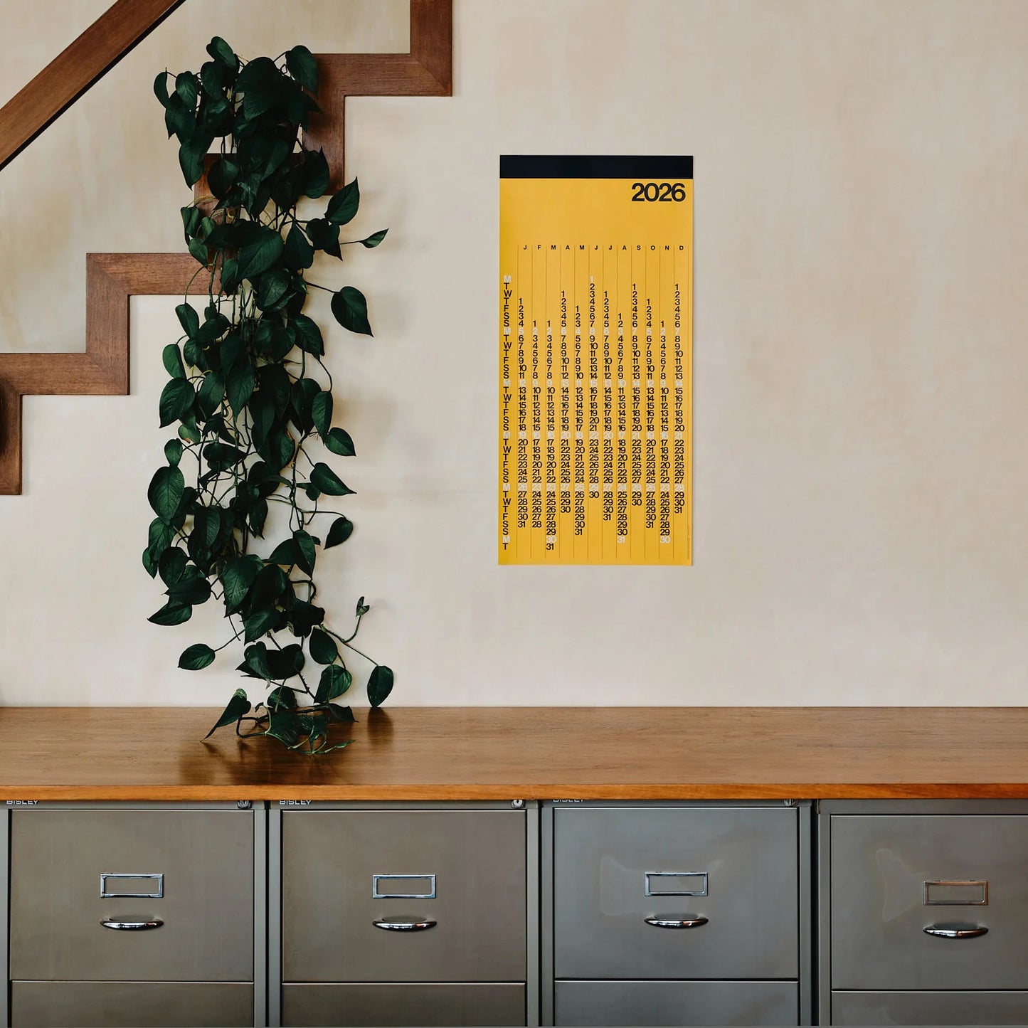 Stendig Yellow V Calendar 2026