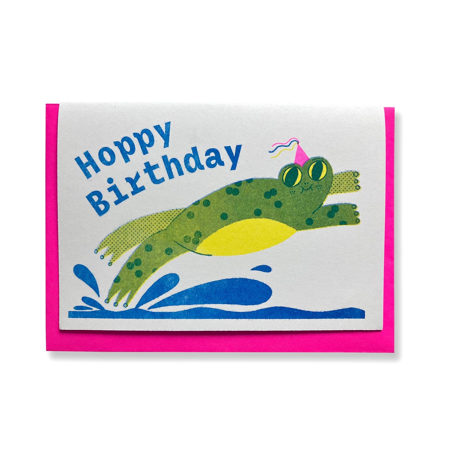 Hoppy Birthday - A6 Riso Greeting Card