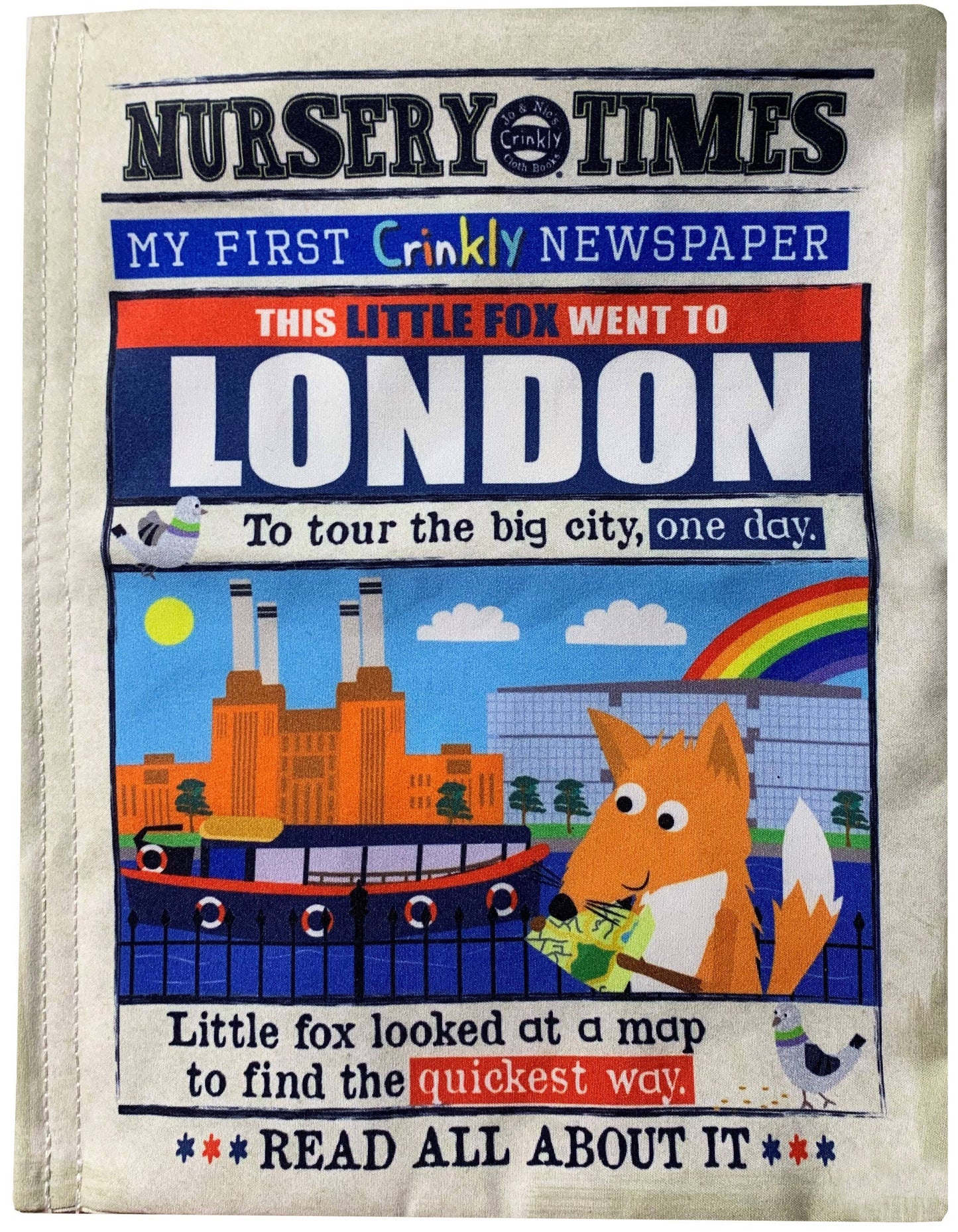 London Crinkly Newspaper Cloth Book