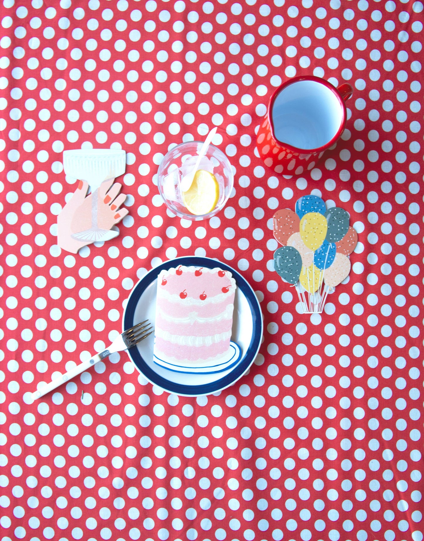 Party Cake Die Cut Greeting Card