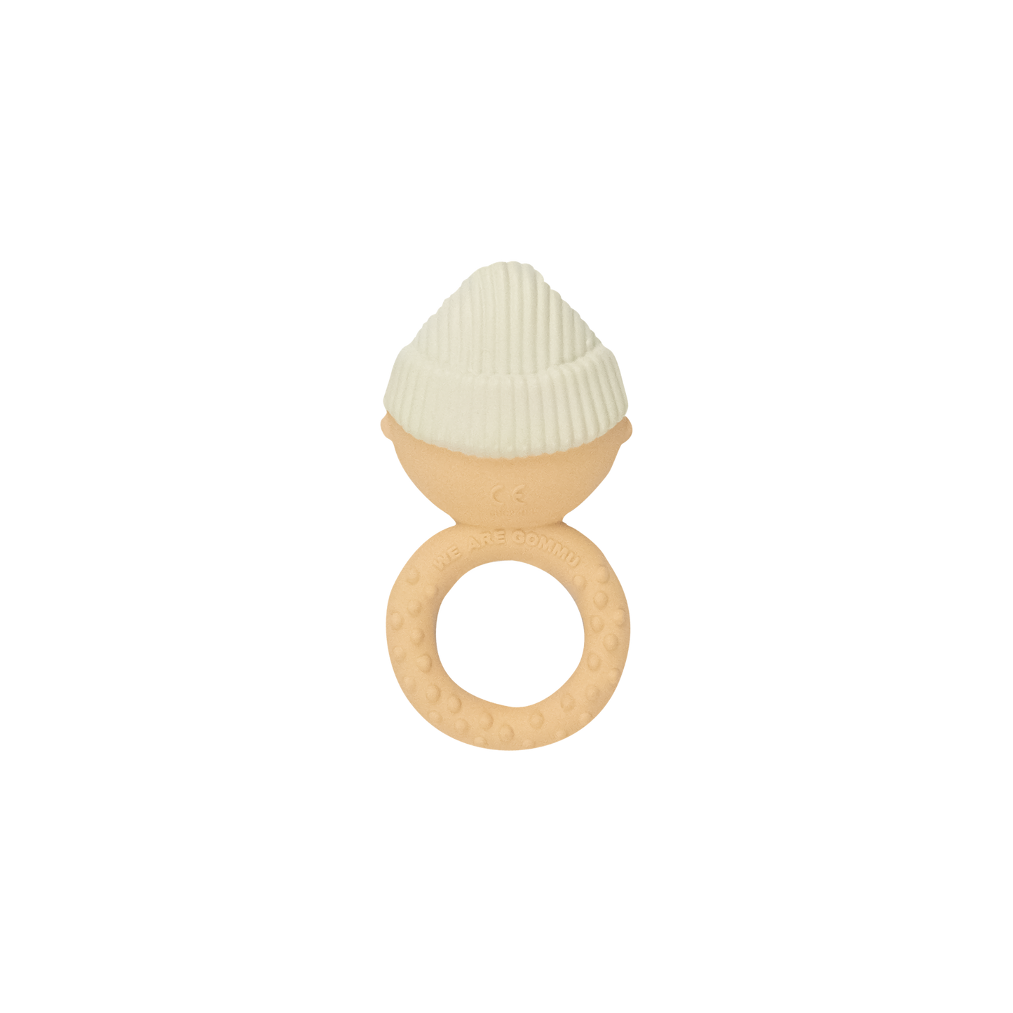Gommu Ring Baby - Natural Rubber Teething Ring: Vanilla