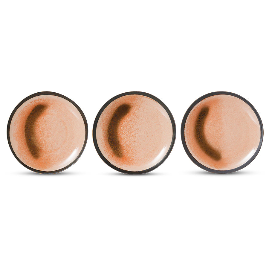 HKliving 70's Ceramics Horizon Desert Plates (Set of 2)