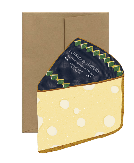 Cheese Die Cut Greeting Card