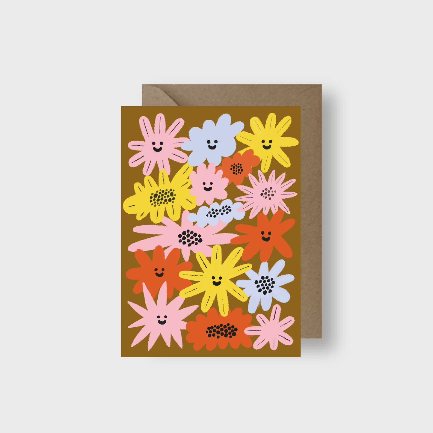 Smiling Blooms Greeting Card