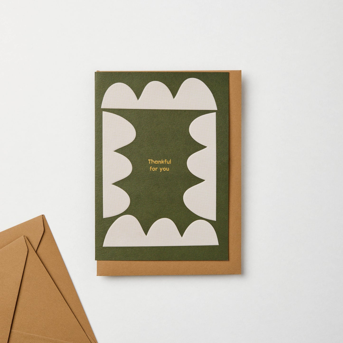 Kinshipped - Thankful for You Embossed Greeting Card