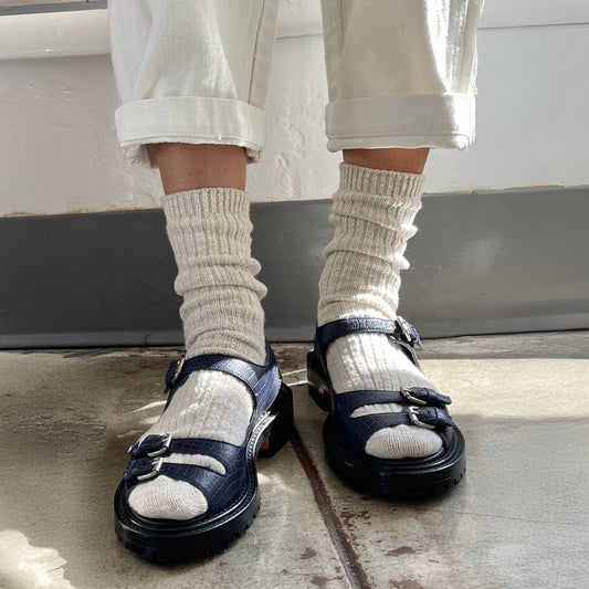 Le Bon Shoppe Oatmeal Cottage Socks