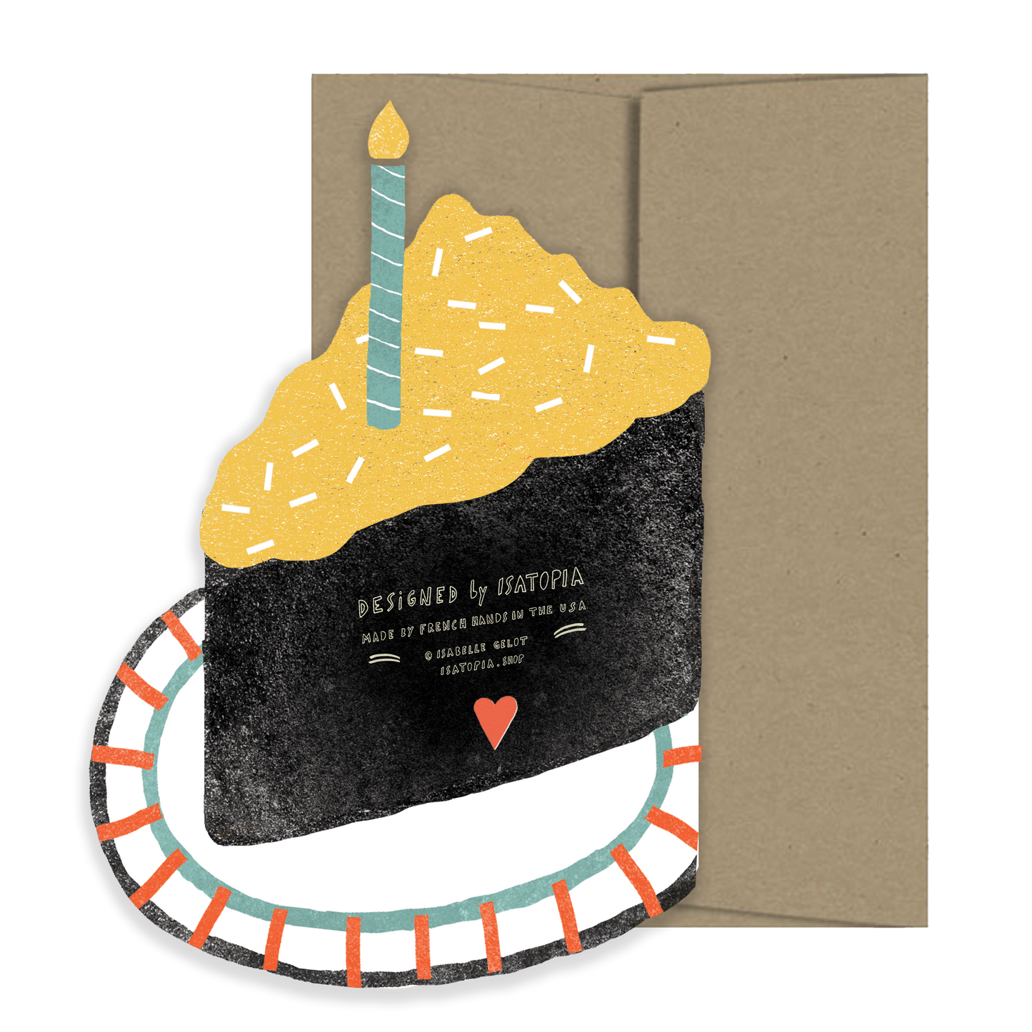 Piece of Cake Die Cut Birthday Greeting Card