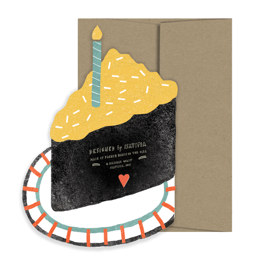 Piece of Cake Die Cut Birthday Greeting Card