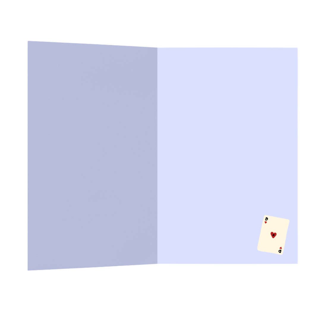 Dad, Ace Of Hearts Greetings Card
