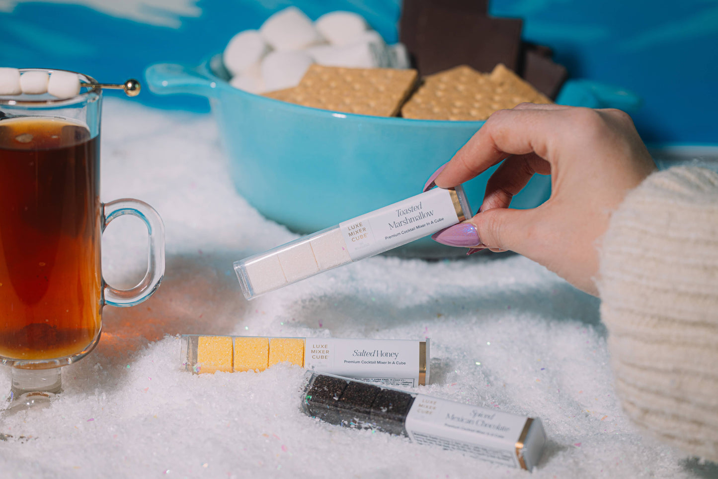 S'Mores Hot Toddy Mixer Kit Cocktail Cubes