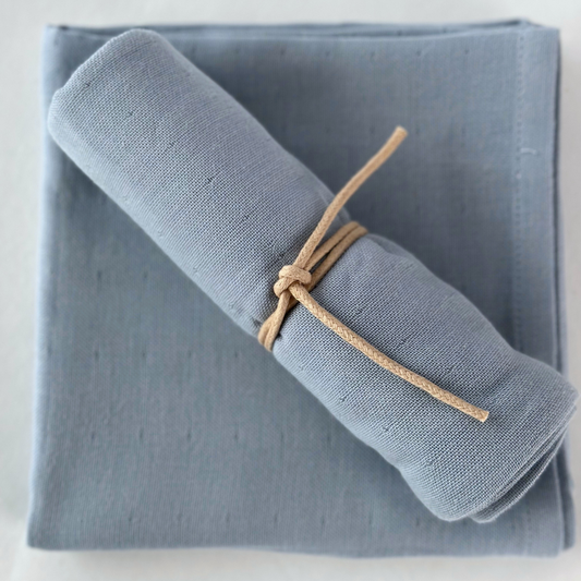 Dream Blue Muslin Cloth - 100% Organic Cotton