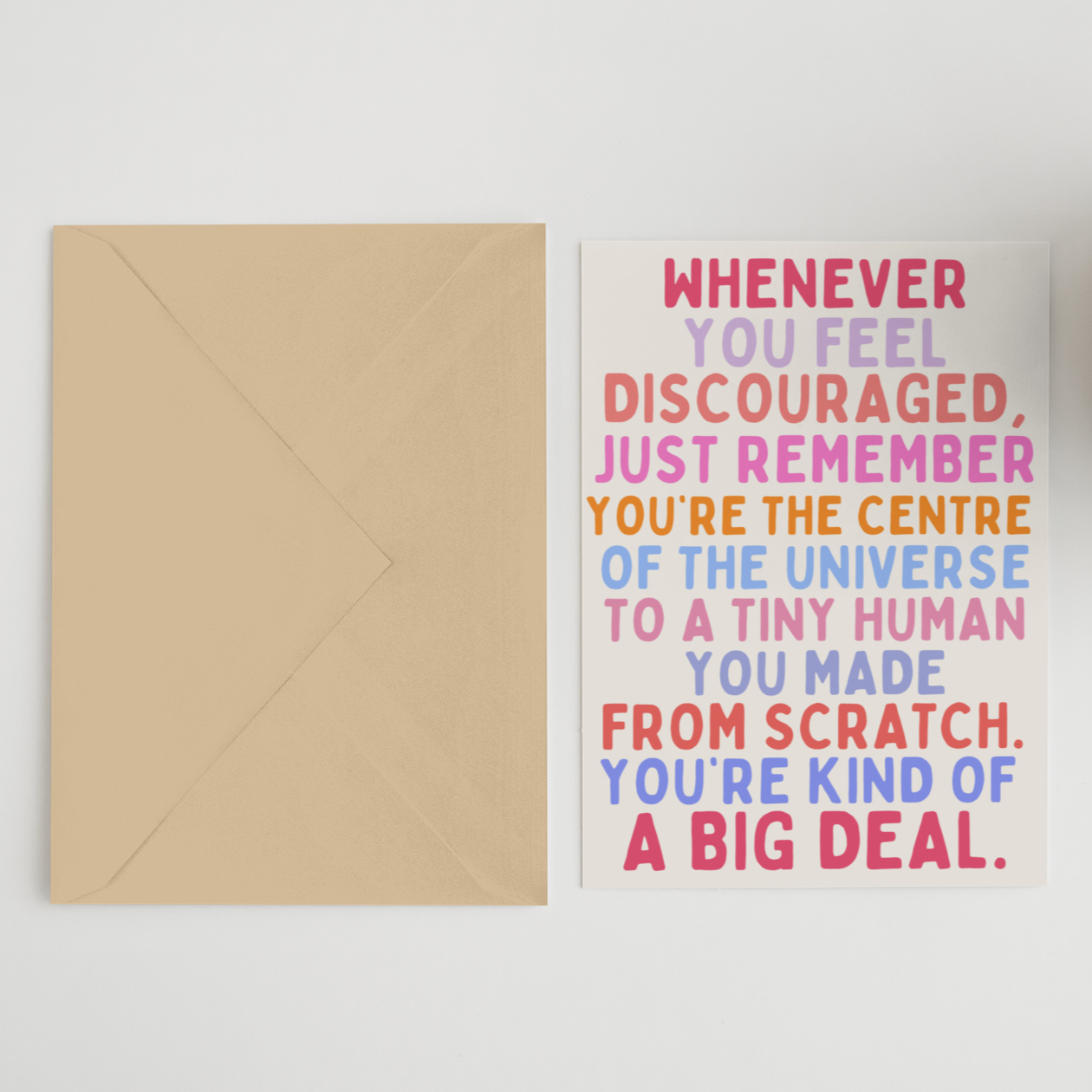 Whenever You Feel Discouraged New Baby Greeting Card