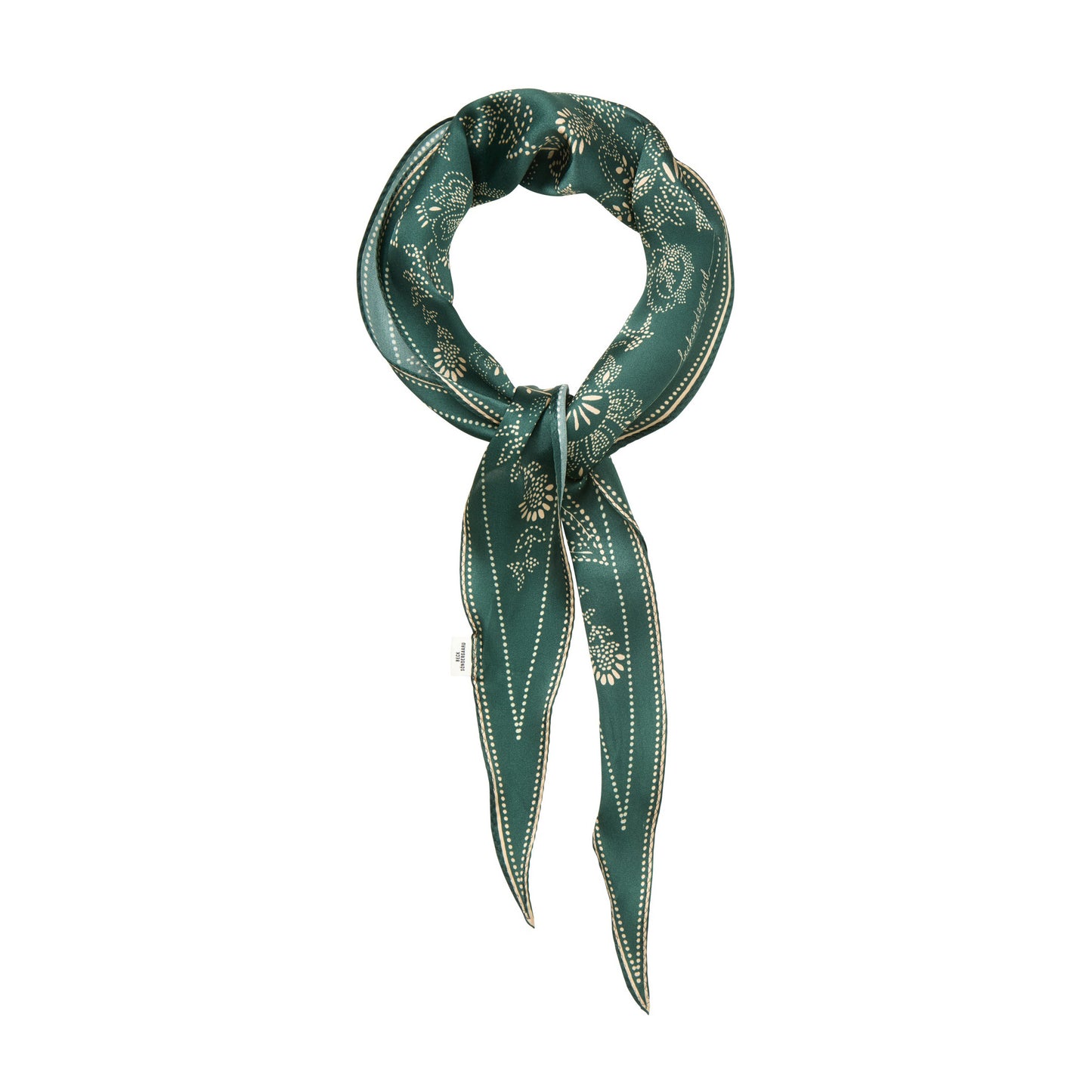 Becksöndergaard Topiary Green Dotted Flora Diamond Scarf