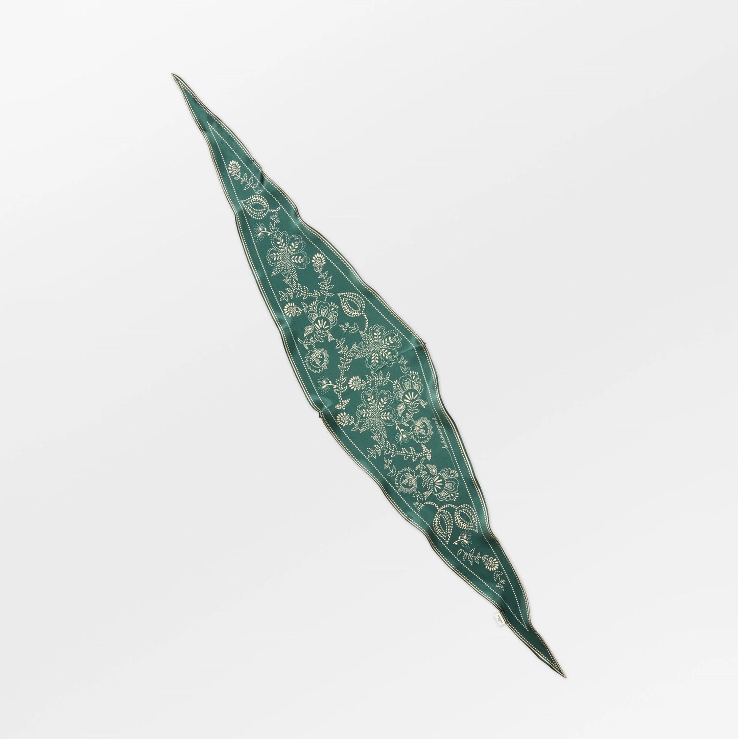Becksöndergaard Topiary Green Dotted Flora Diamond Scarf