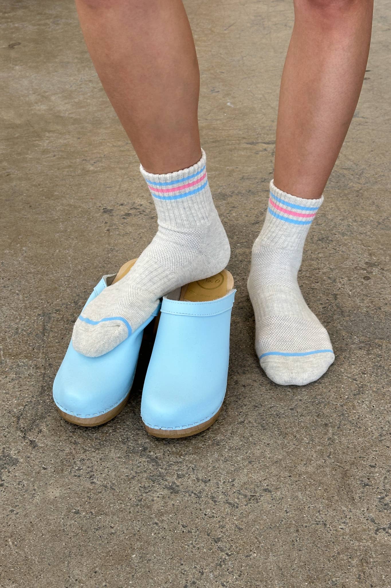 Le Bon Shoppe Bright Grey Girlfriend Socks