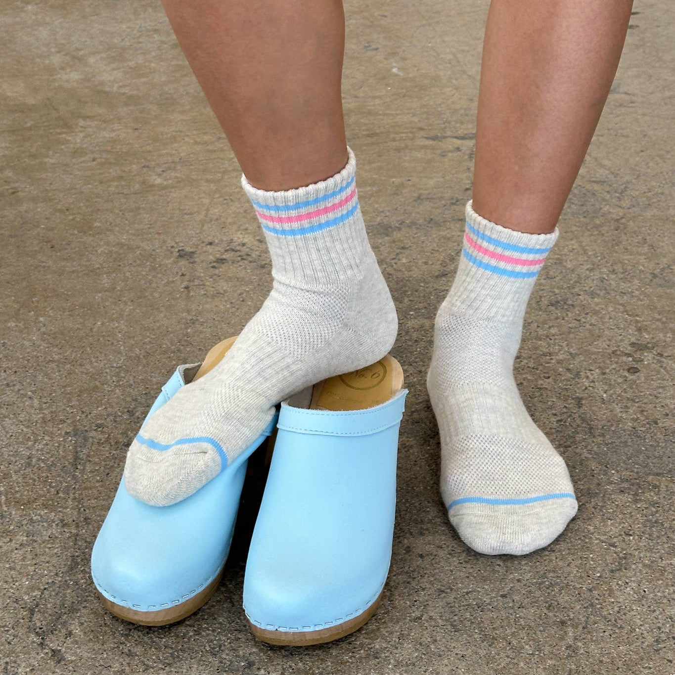 Le Bon Shoppe Bright Grey Girlfriend Socks