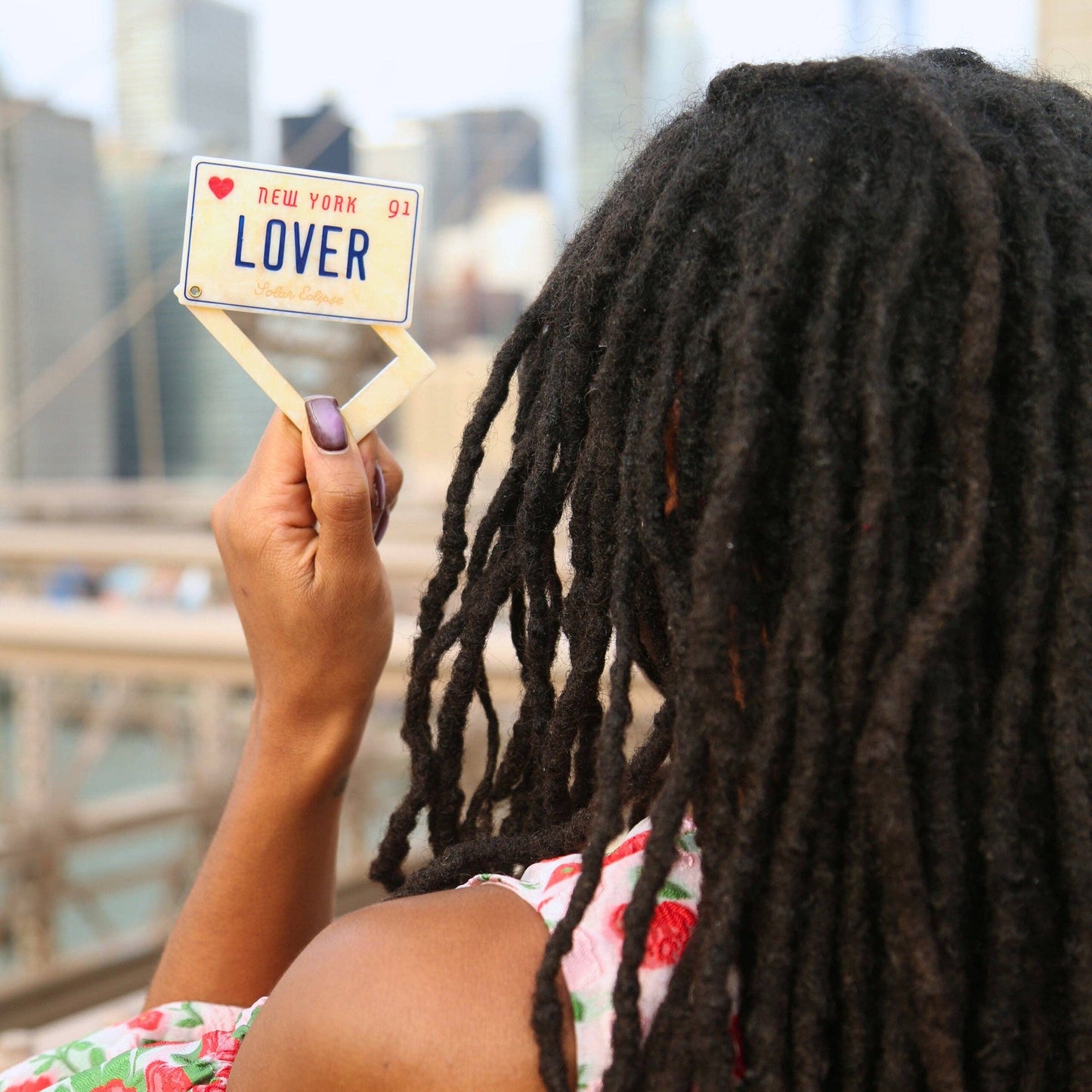 Lover License Hand-Painted Compact Mirror