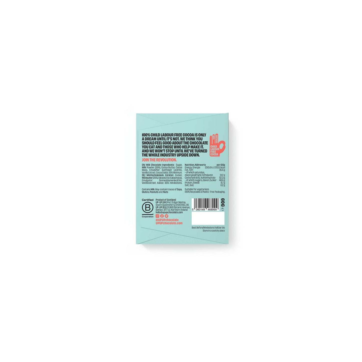 UP-UP Milk Chocolate Bar 60g