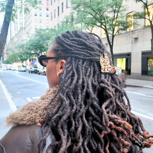 Hand-Painted Cowboy Boot Hair Claw Clip