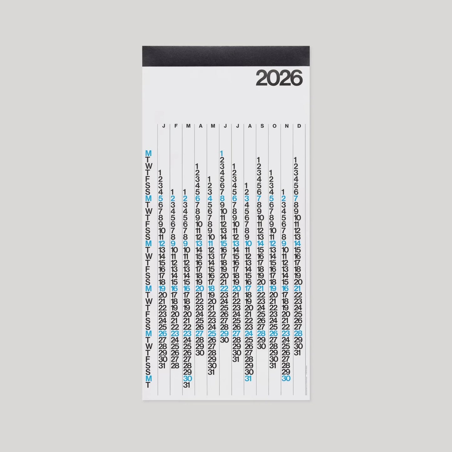 Stendig White V Calendar 2026