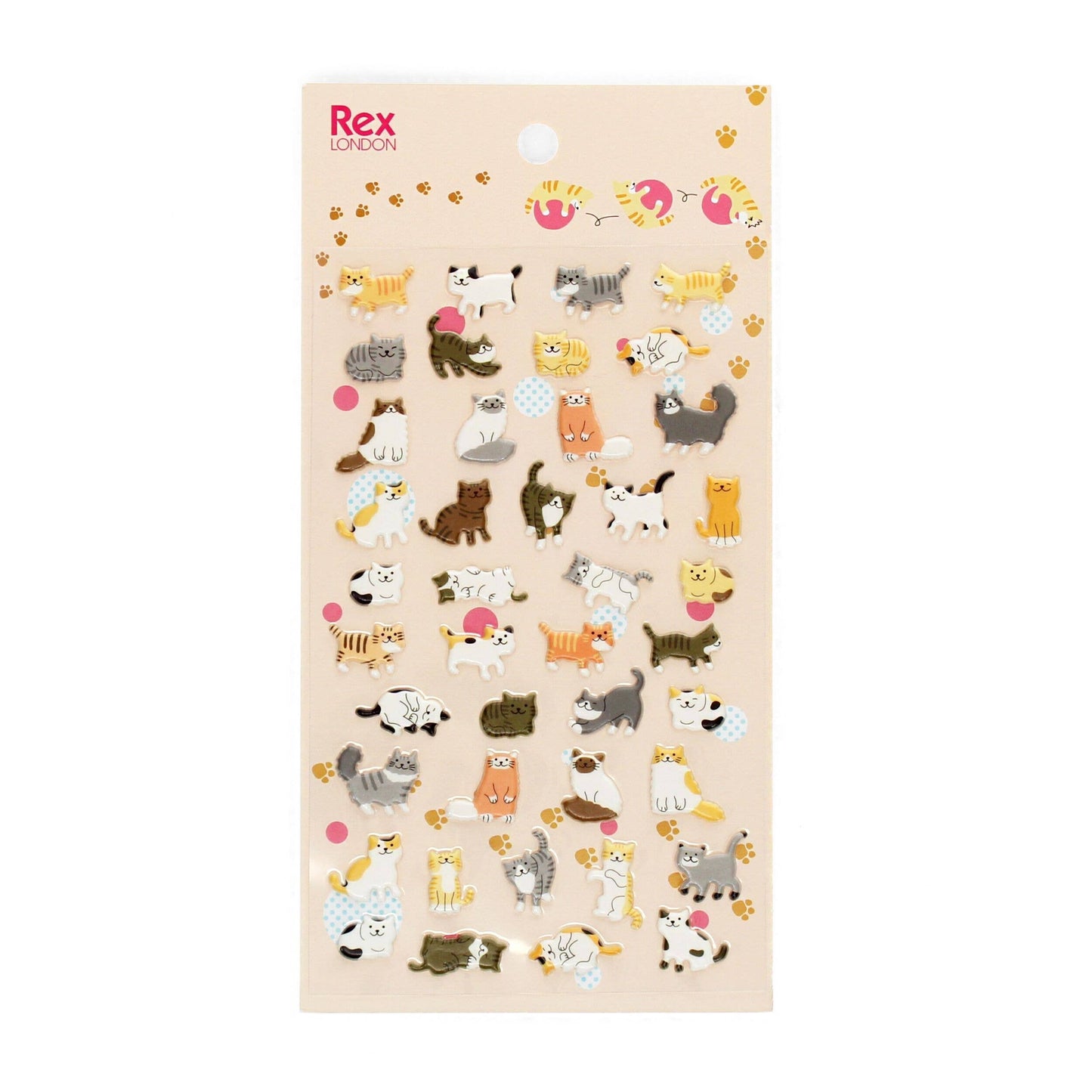 Cats 3D Puffy Stickers