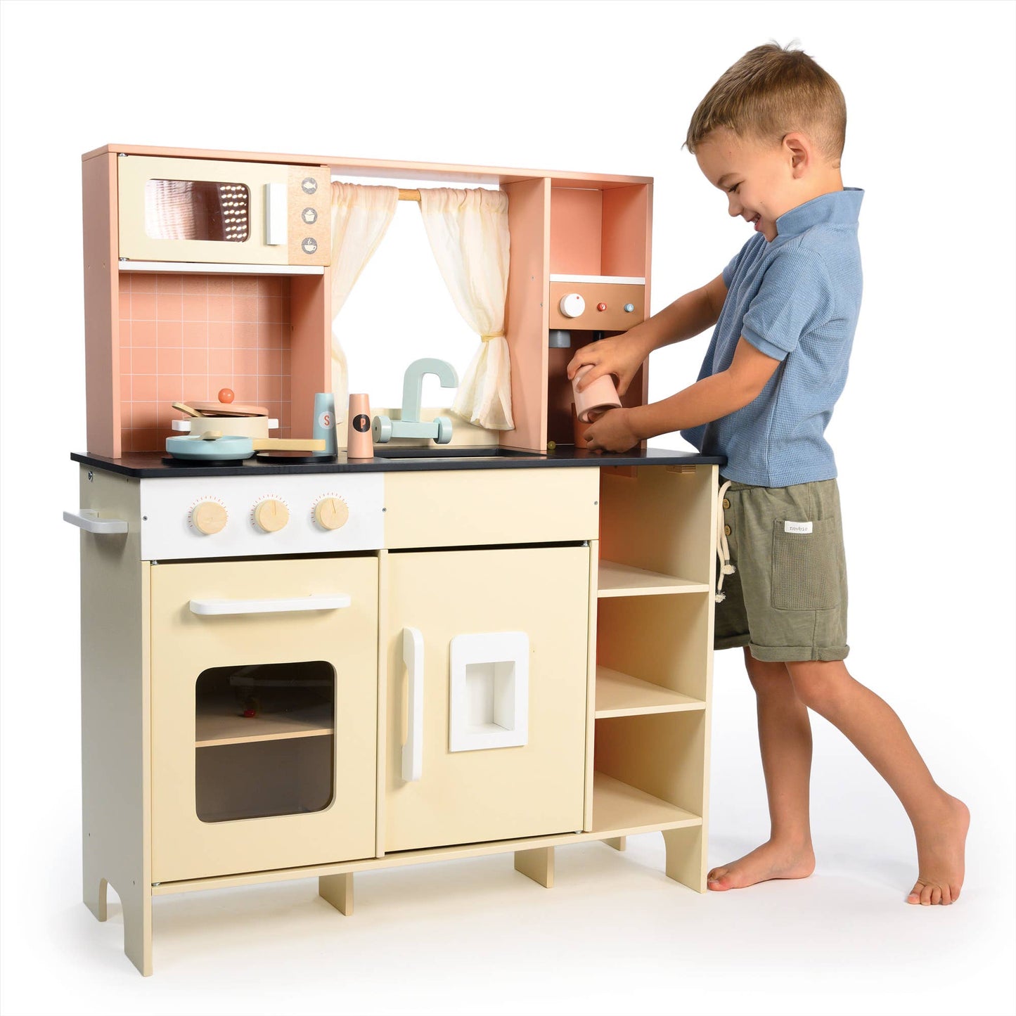 Cream Play Kitchen
