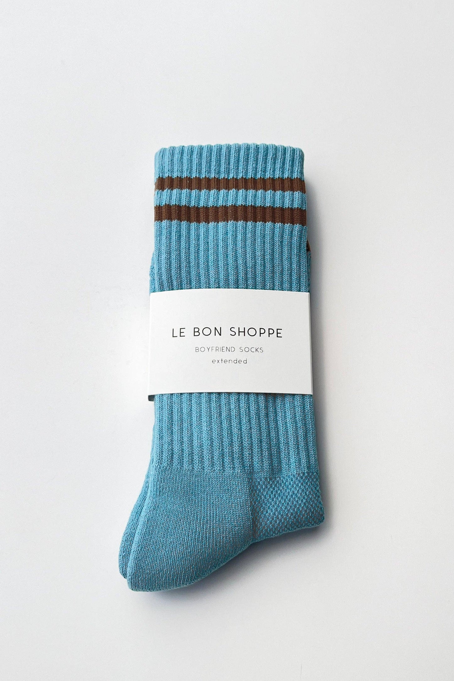Le Bon Shoppe Powder Blue Extended Boyfriend Socks